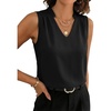 image:imageEVALESS Tank Tops for Women Lace Trim Sleeveless Blouses  Summer Business Casual TopWork Office Interview Professional OutfitsFall Layed Clothes under Blazers and Suit JacketsBlack