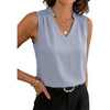 image:imageEVALESS Tank Tops for Women Lace Trim Sleeveless Blouses  Summer Business Casual TopWork Office Interview Professional OutfitsFall Layed Clothes under Blazers and Suit JacketsBeau Blue