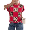 image:imageEVALESS Sweater Vest Women Short Sleeve Leopard Print Tops Fall Clothes  Womens Sweaters Crewneck Color Block Lightweight Casual 2026 FashionRed