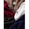 image:imageEVALESS Womens Lightweight Knit Poncho Sweater Elegant Ruffle Hem Fall Tops  Wool Blend Boat Neck Pullover Top Ladies Casual Warm Winter Outfits Airplane Shawl Wrap Formal Evening Dresses AccessoriesBurgundy