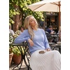 image:imageEVALESS Womens Sweaters Wool Blend Crew Neck Long Sleeve Knit Tops  Fall SweatersLightweight Soft Cozy PulloverHollow Out Ruffle CuffsBusiness Casual Work Office Travel Teacher OutfitsLight Blue