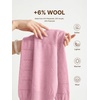 image:imageEVALESS Womens Sweaters Wool Blend Crew Neck Long Sleeve Knit Tops  Fall SweatersLightweight Soft Cozy PulloverHollow Out Ruffle CuffsBusiness Casual Work Office Travel Teacher OutfitsPink